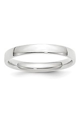superb small solid band white gold ring for babies